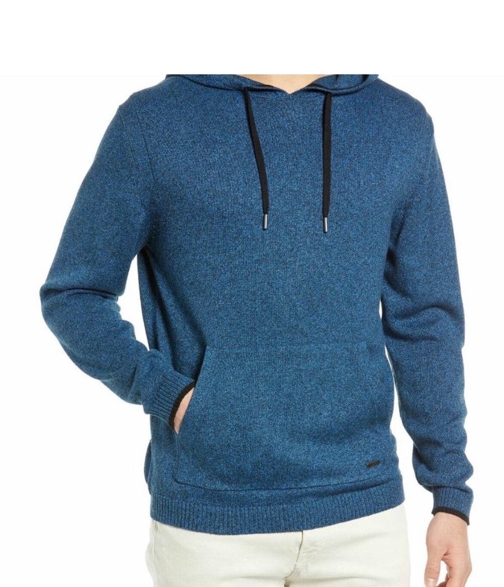 Rodd & Gunn Blue Cotton Knit Hoodie Sweater Pullover Mens 3XL Casual Comfort Fit